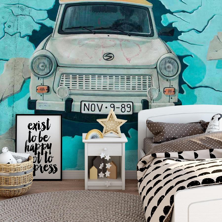 фотообои машина в стене 12-580 фотообои машина в стене 12-580