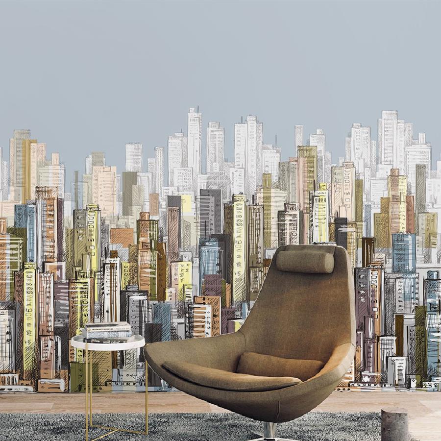 фотообои 3д рисунок город 9-1936