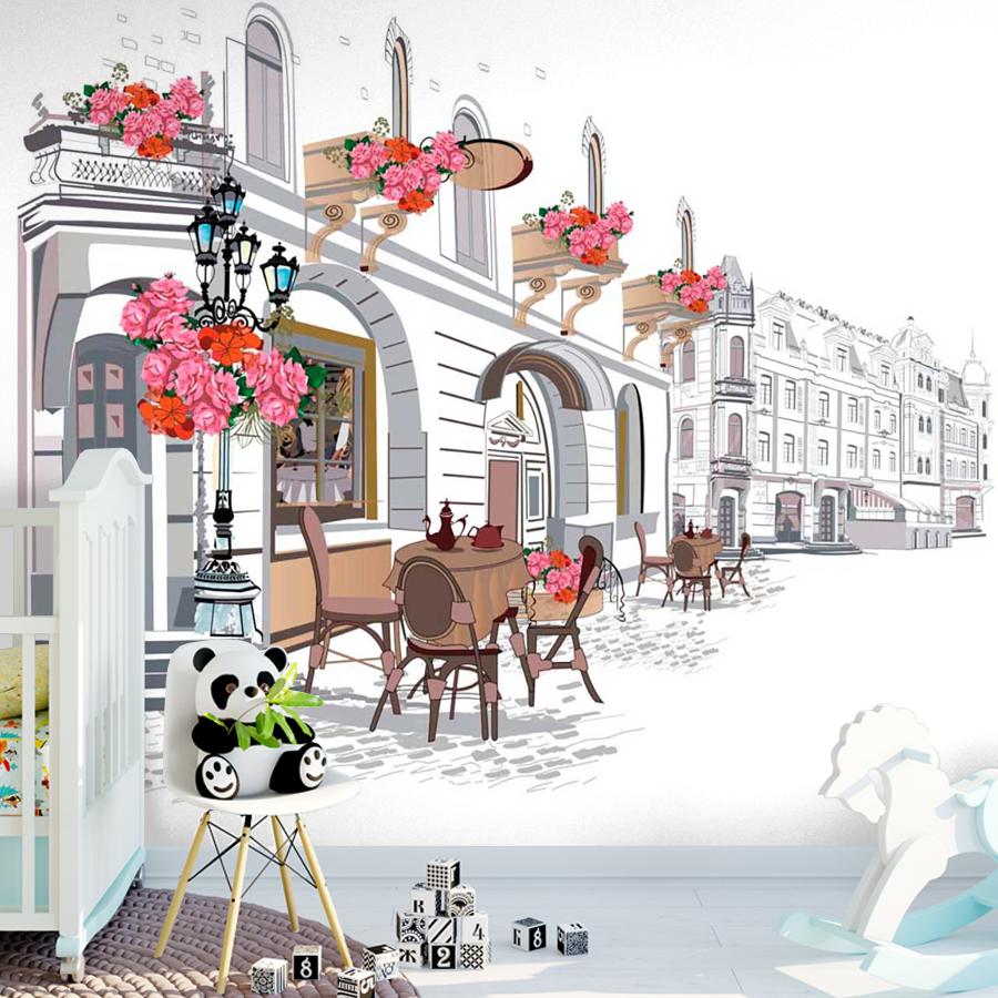 фотообои столики на улице 9-139