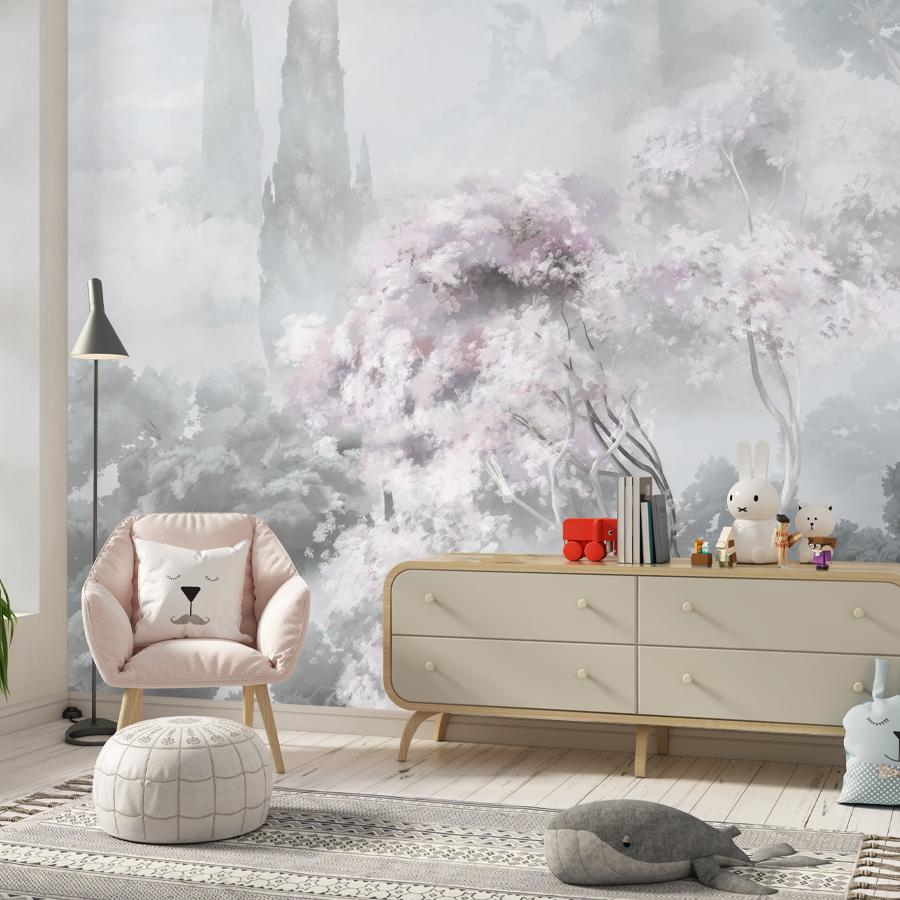 фотообои пейзаж в утренней дымке 13-1108