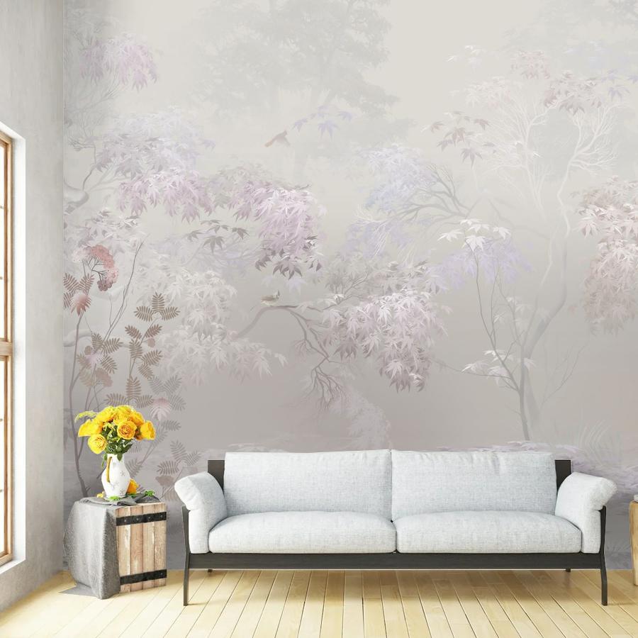 фотообои полянка с деревьями 13-1102