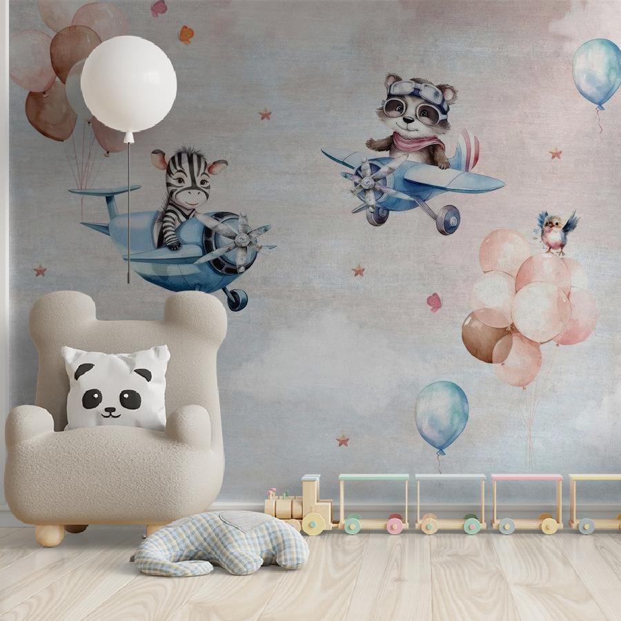 фотообои животные на вертолетиках 12-1861