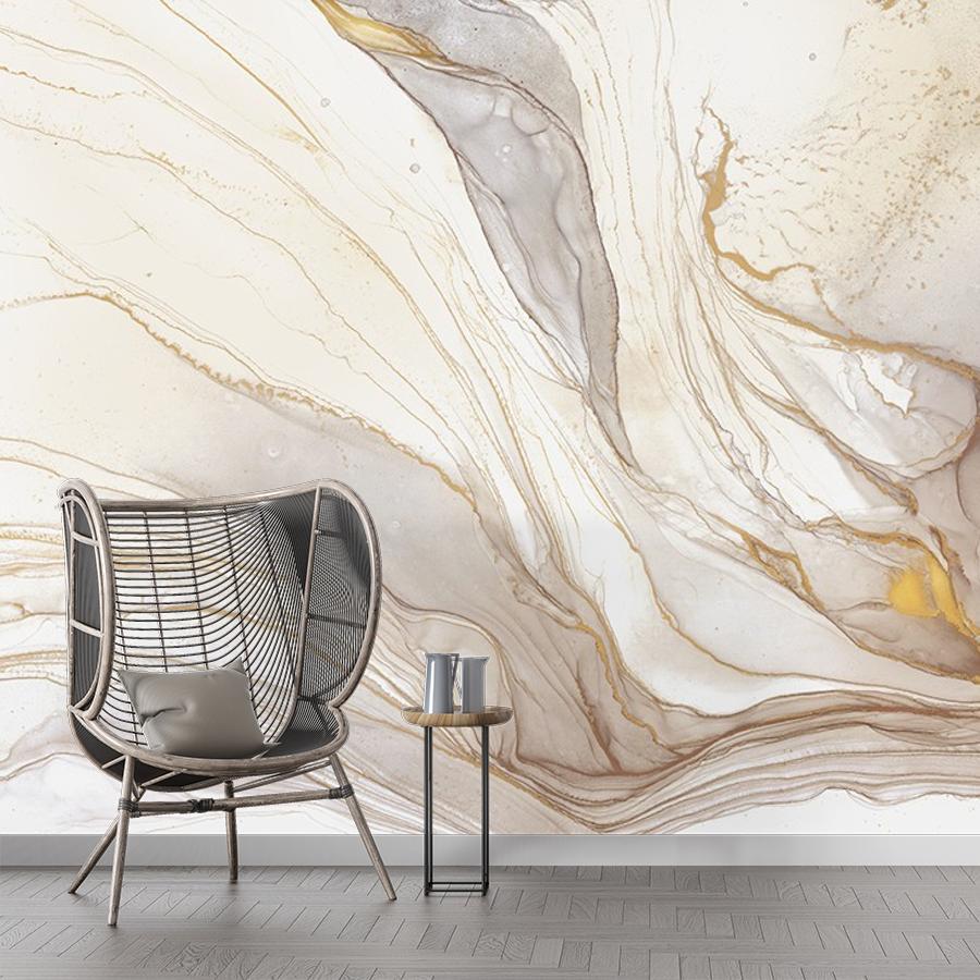 фотообои флюид арт бежевый 14-707