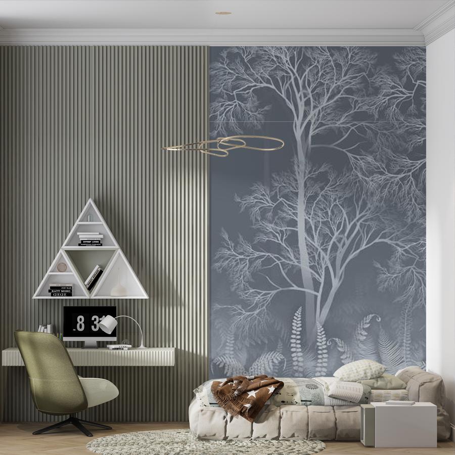 фотообои лес светлый на темном фоне 13-705 фотообои лес светлый на темном фоне 13-705