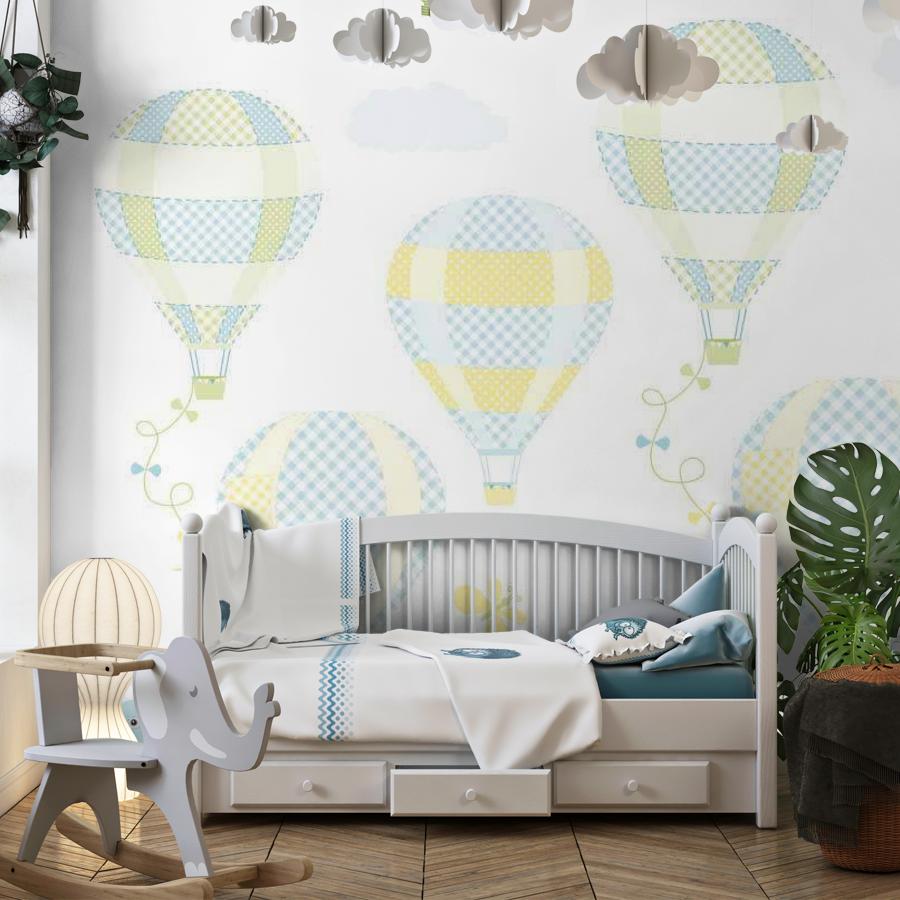 фотообои воздушные шары полосатые 12-460