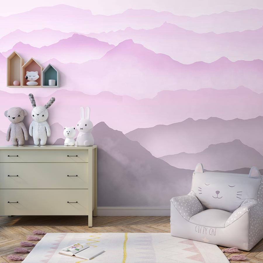 фотообои абстракция горы для девочки 12-1534