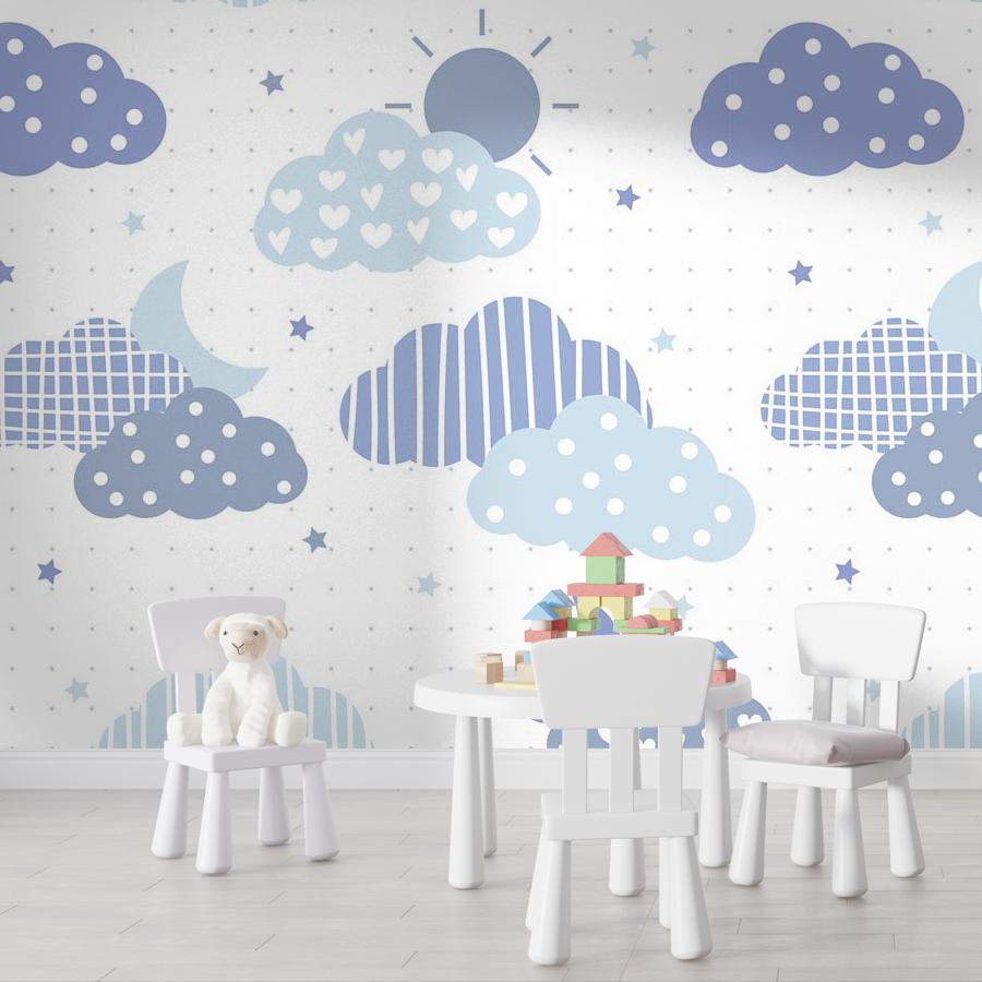 фотообои облака голубые 12-760