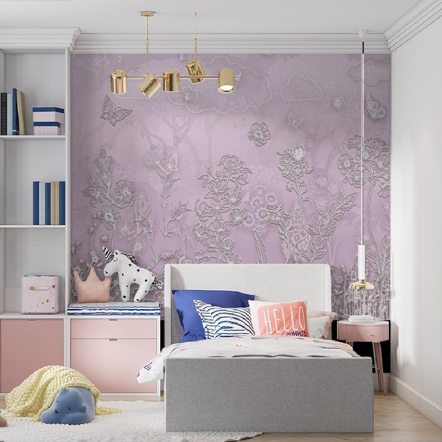 фотообои сиреневое поле 13-117