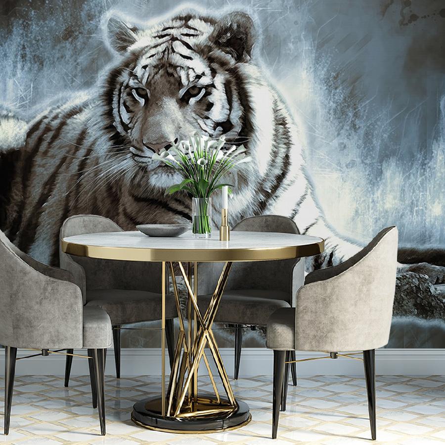 фотообои большой белый тигр 9-2151