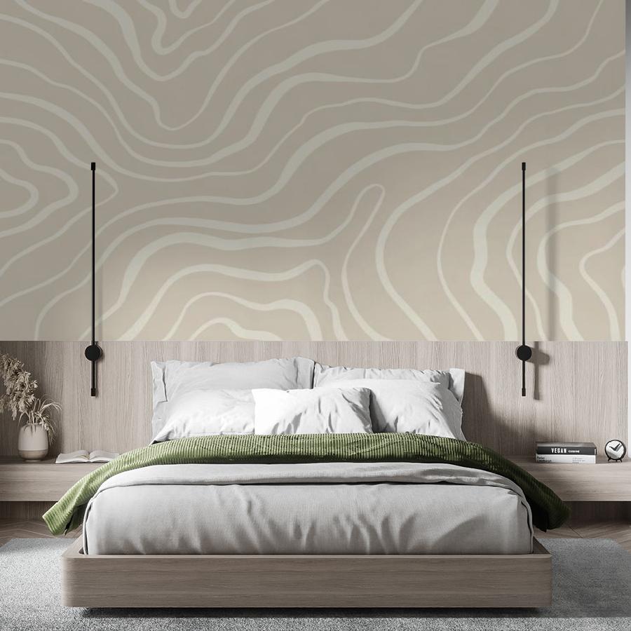 фотообои орнамент с белыми линиями 14-1005