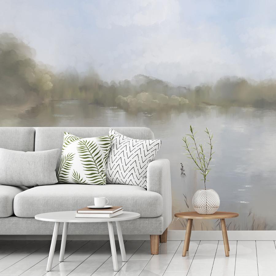 фотообои утро на озере 13-1098