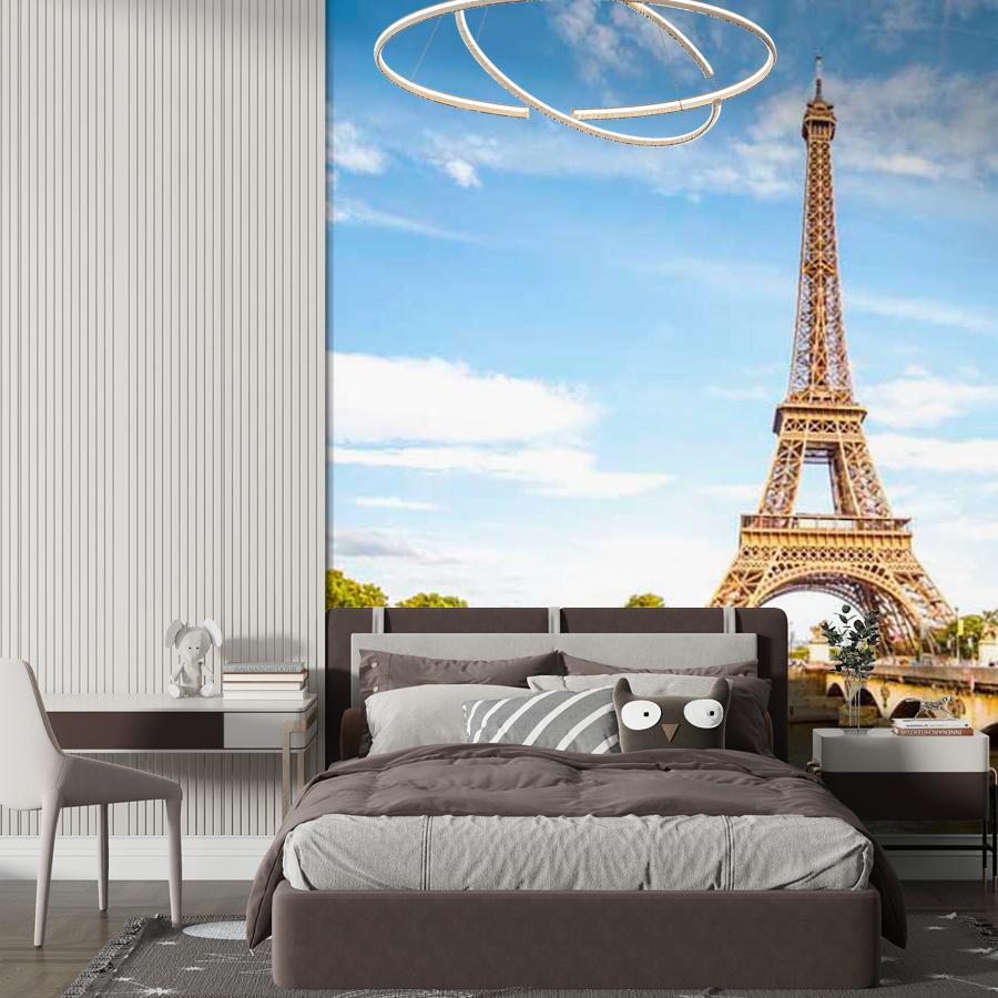 фотообои париж эйфелева башня летом 9-730