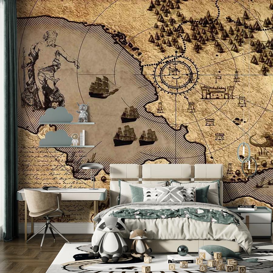 фотообои старинная карта 12-1570