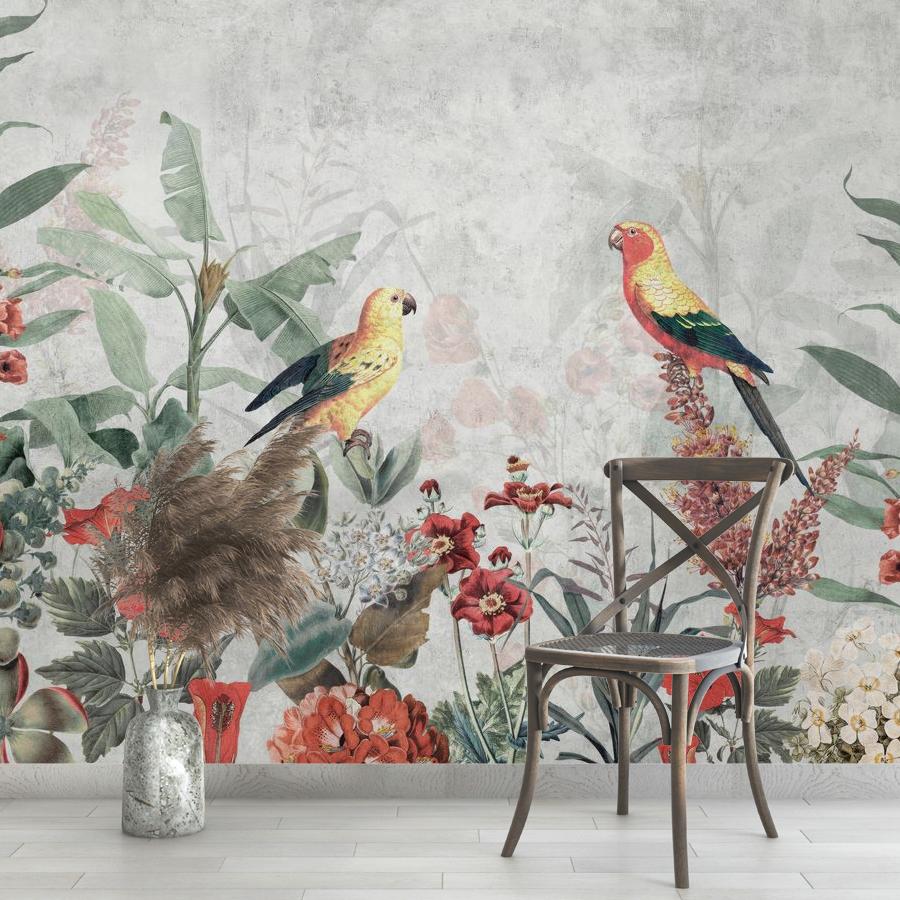 фотообои попугаи в тропиках 12-1847