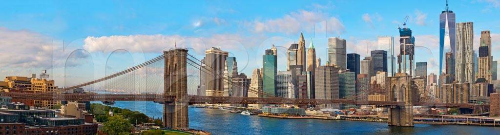 Фотообои Бруклинский мост над рекой