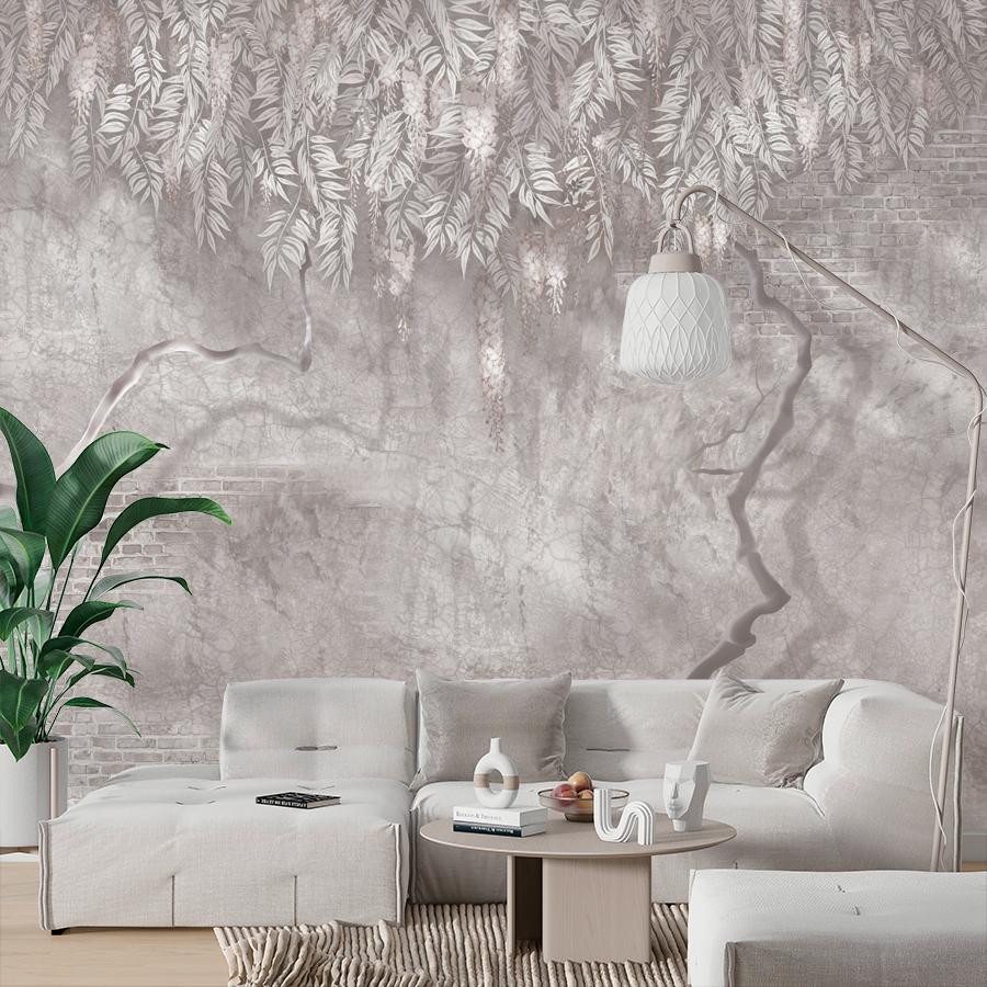 фотообои глициния на пудровом фоне 13-871 фотообои глициния на пудровом фоне 13-871