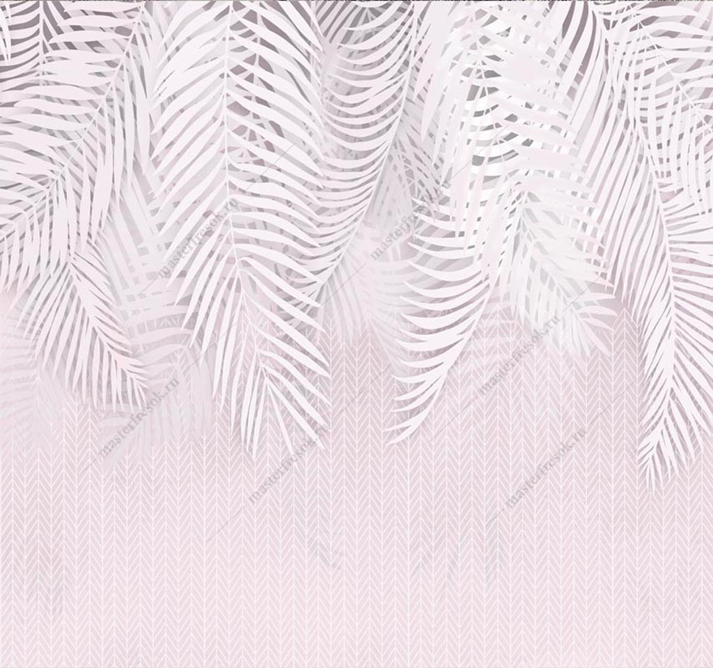 Фотообои Нежно-розовые перья