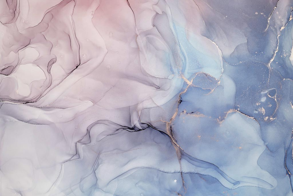 Фотообои Чернила холодный розово-голубой