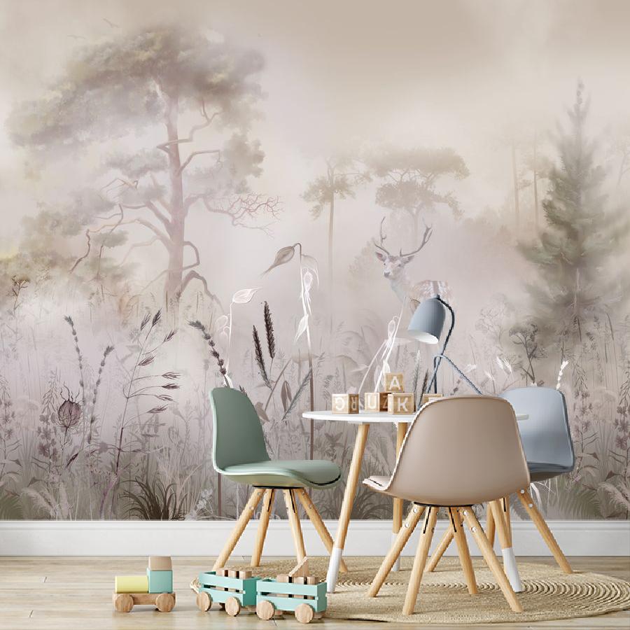 фотообои поле в тумане 13-478