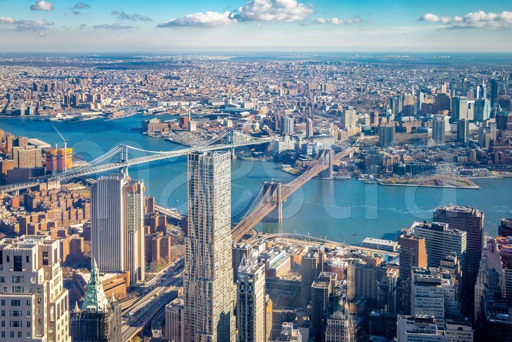 Фотообои Панорама сверху на Нью Йорк