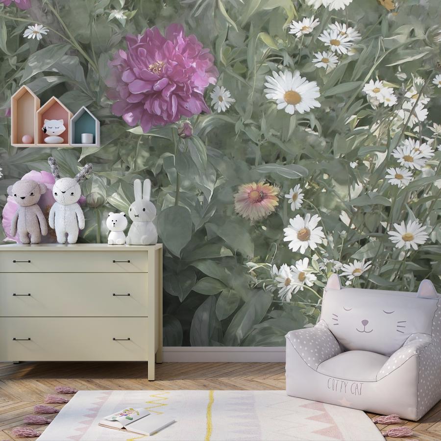 фотообои полянка зеленая 13-1103