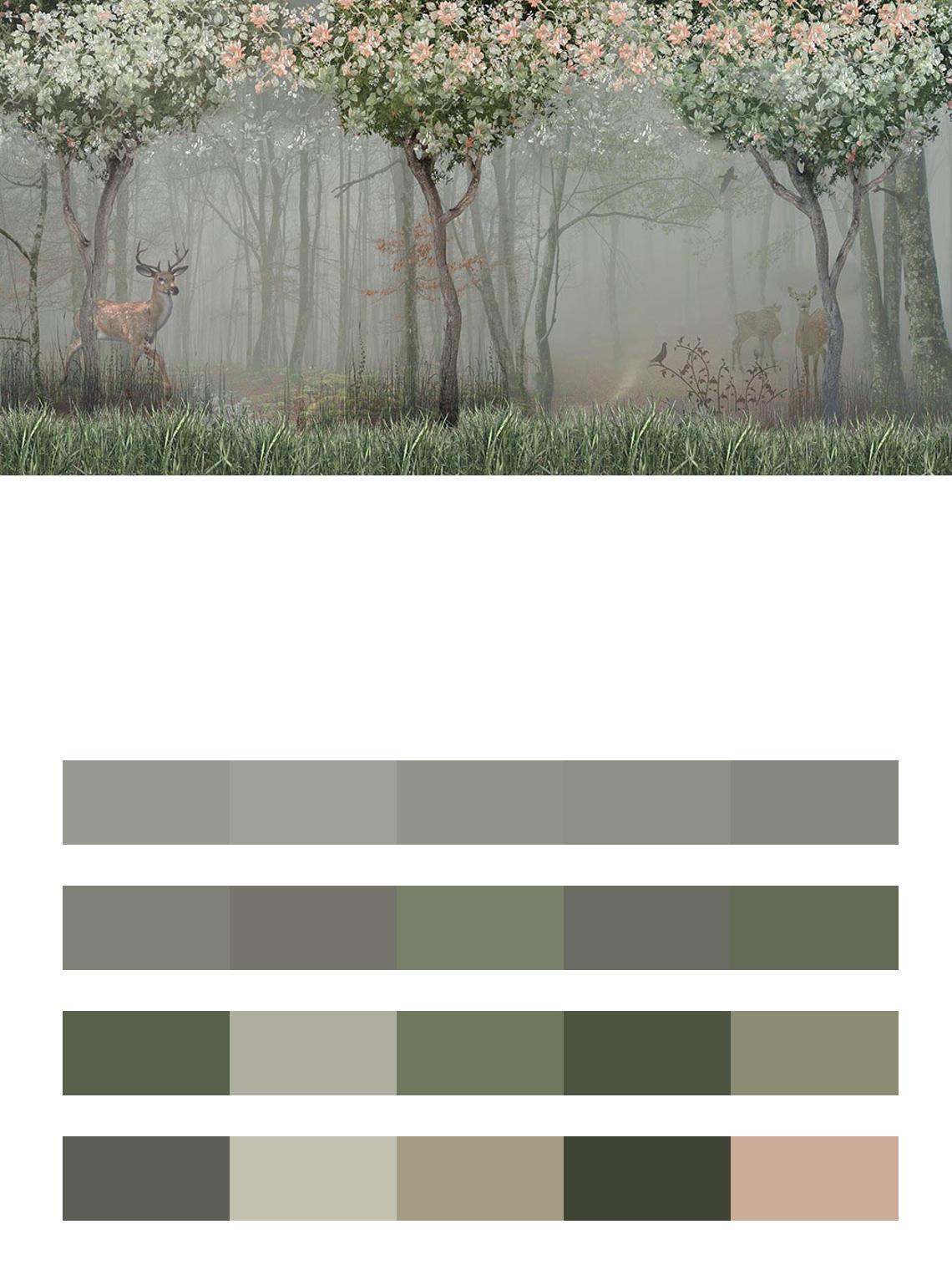 Темный лес цвета