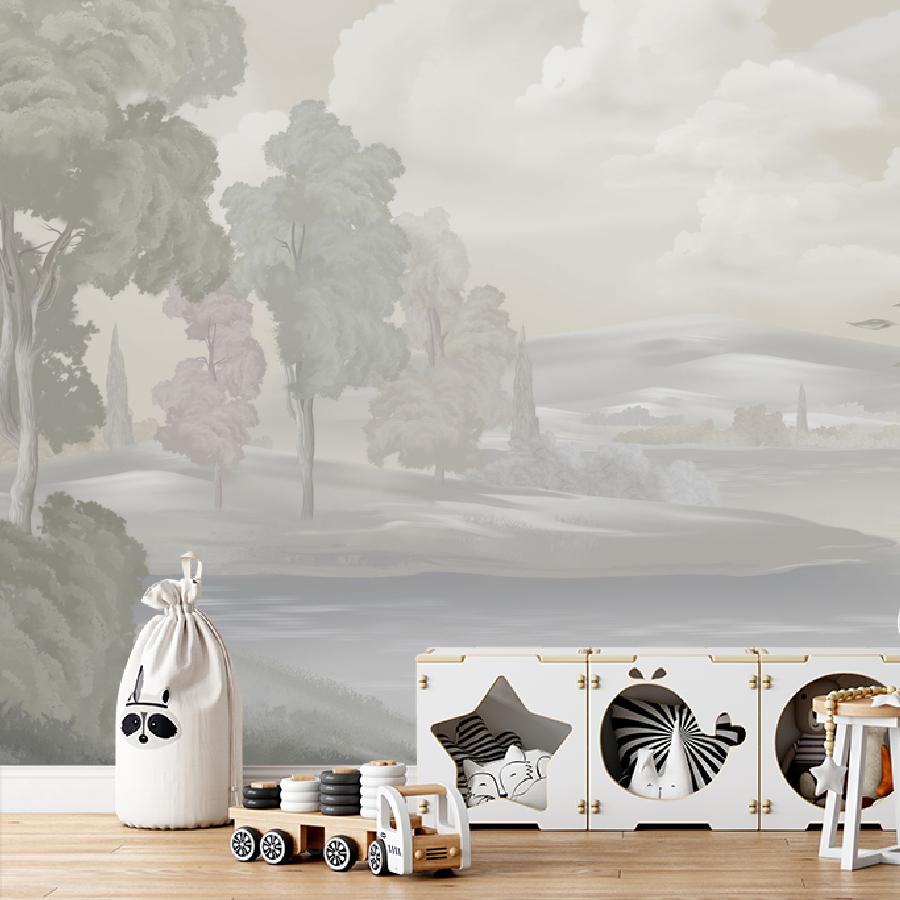 фотообои пейзаж гравюра 13-1115