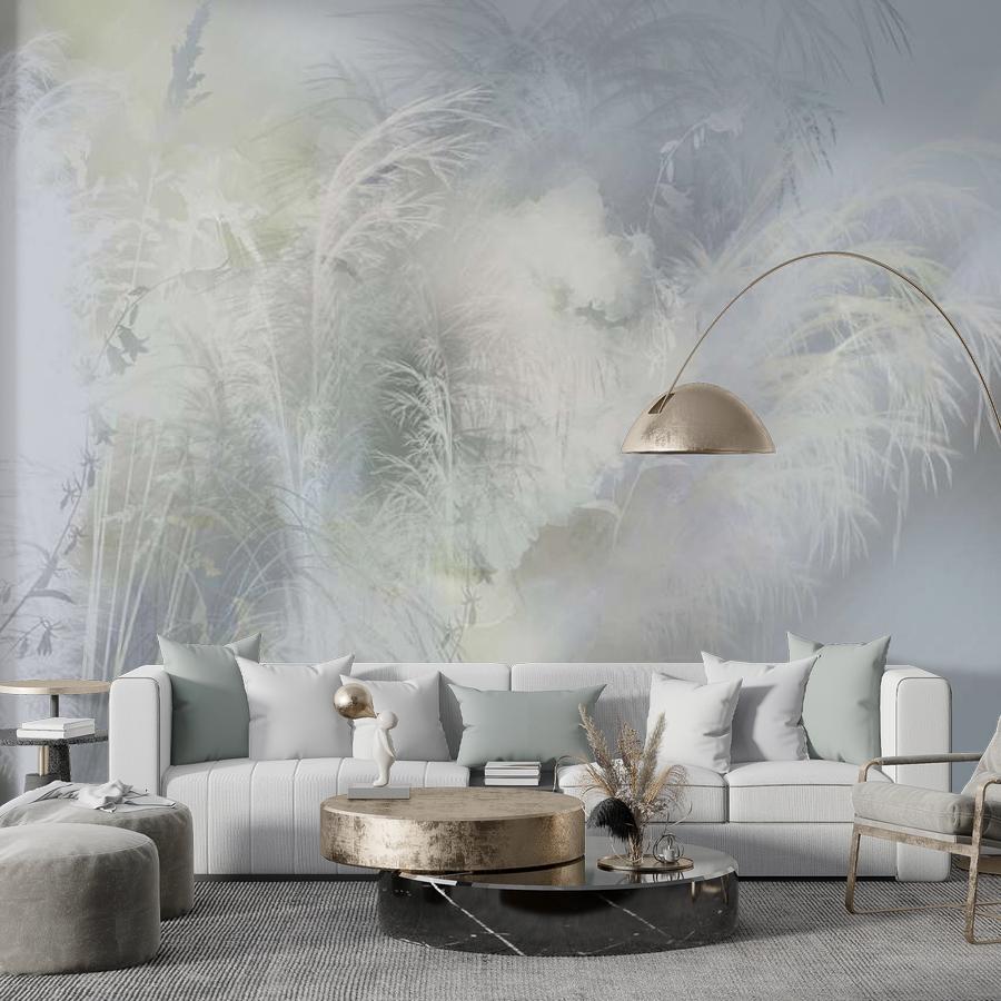 фотообои чудесный будкет из пушистых листьев 13-996