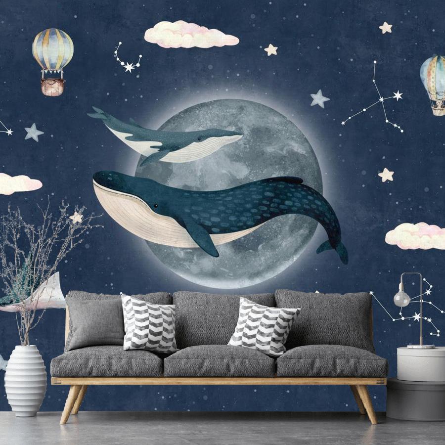 фотообои кит и ночь 12-1821 фотообои кит и ночь 12-1821