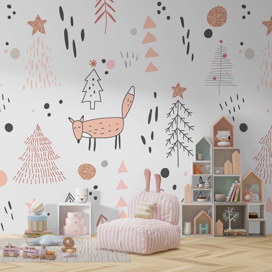 фотообои лисички и волки 12-700