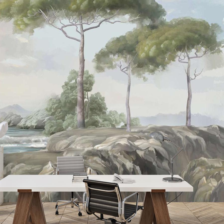 фотообои пейзаж итальянский с морем