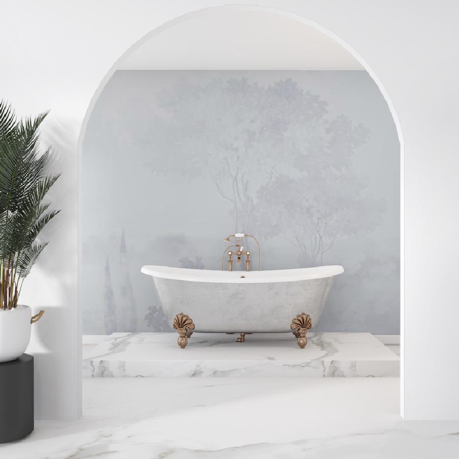 фотообои лес фоновый серый 13-1071