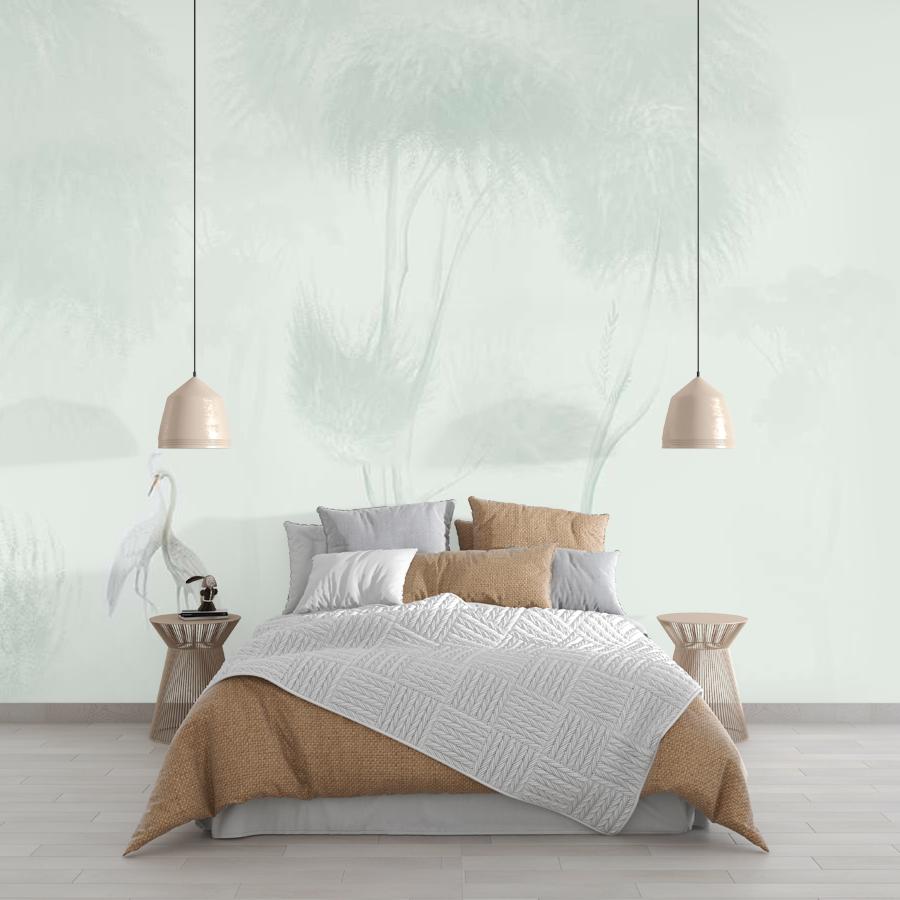 фотообои белые цапли