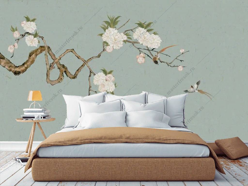 веточка цветущего миндаля 15-900