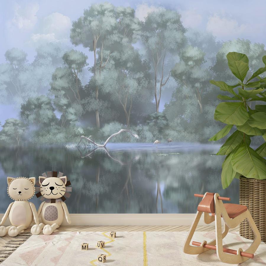 фотообои лес отражение 13-971