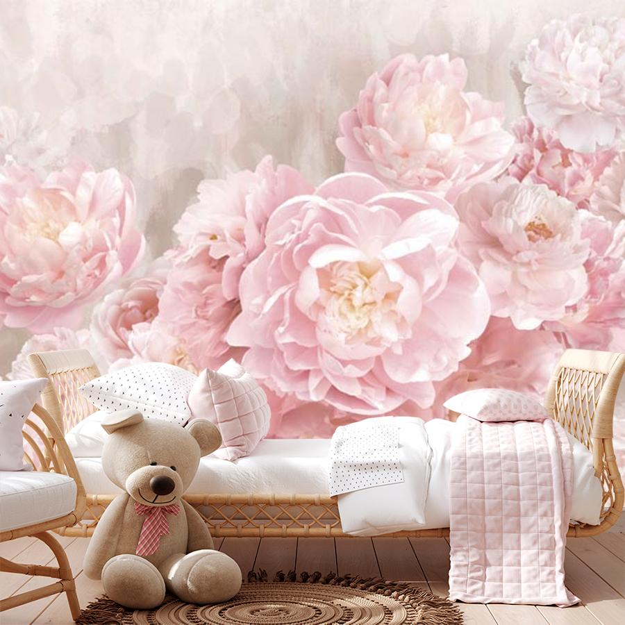 фотообои розовые пионы на стену 14-576