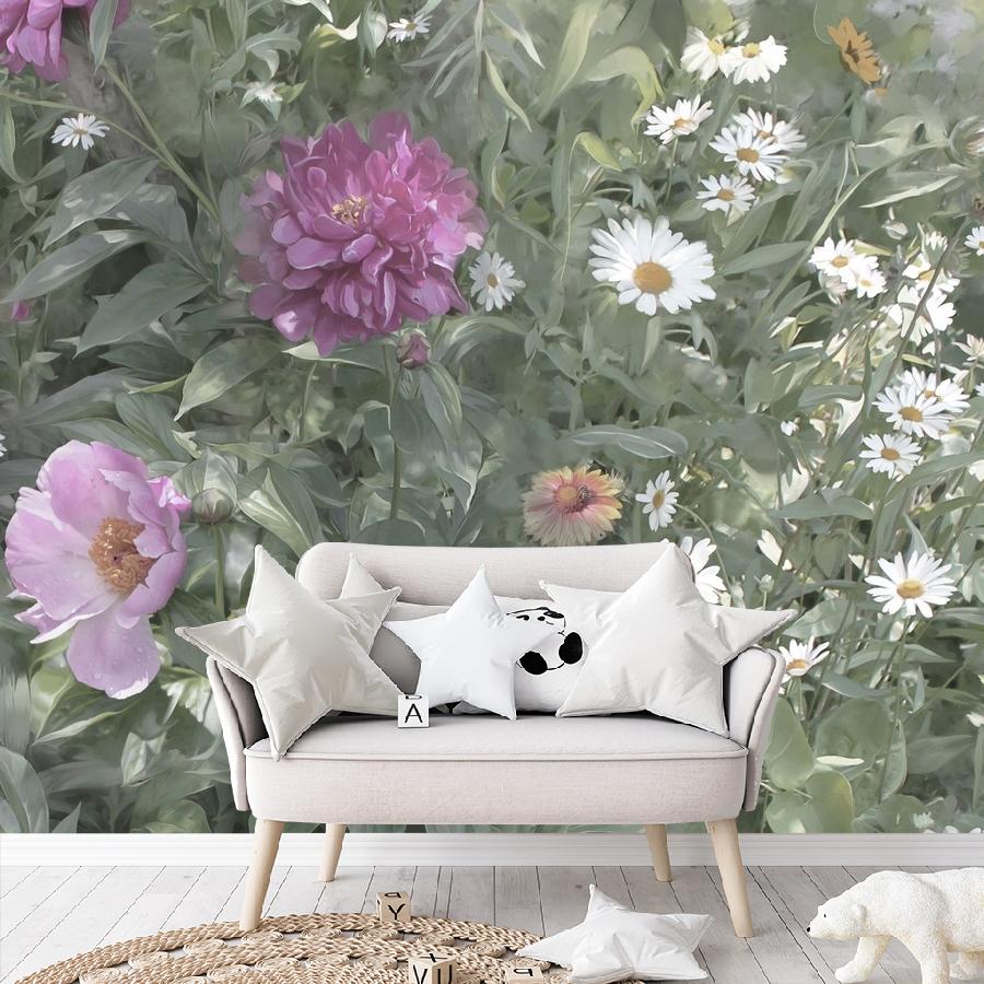 фотообои полянка зеленая 13-1103