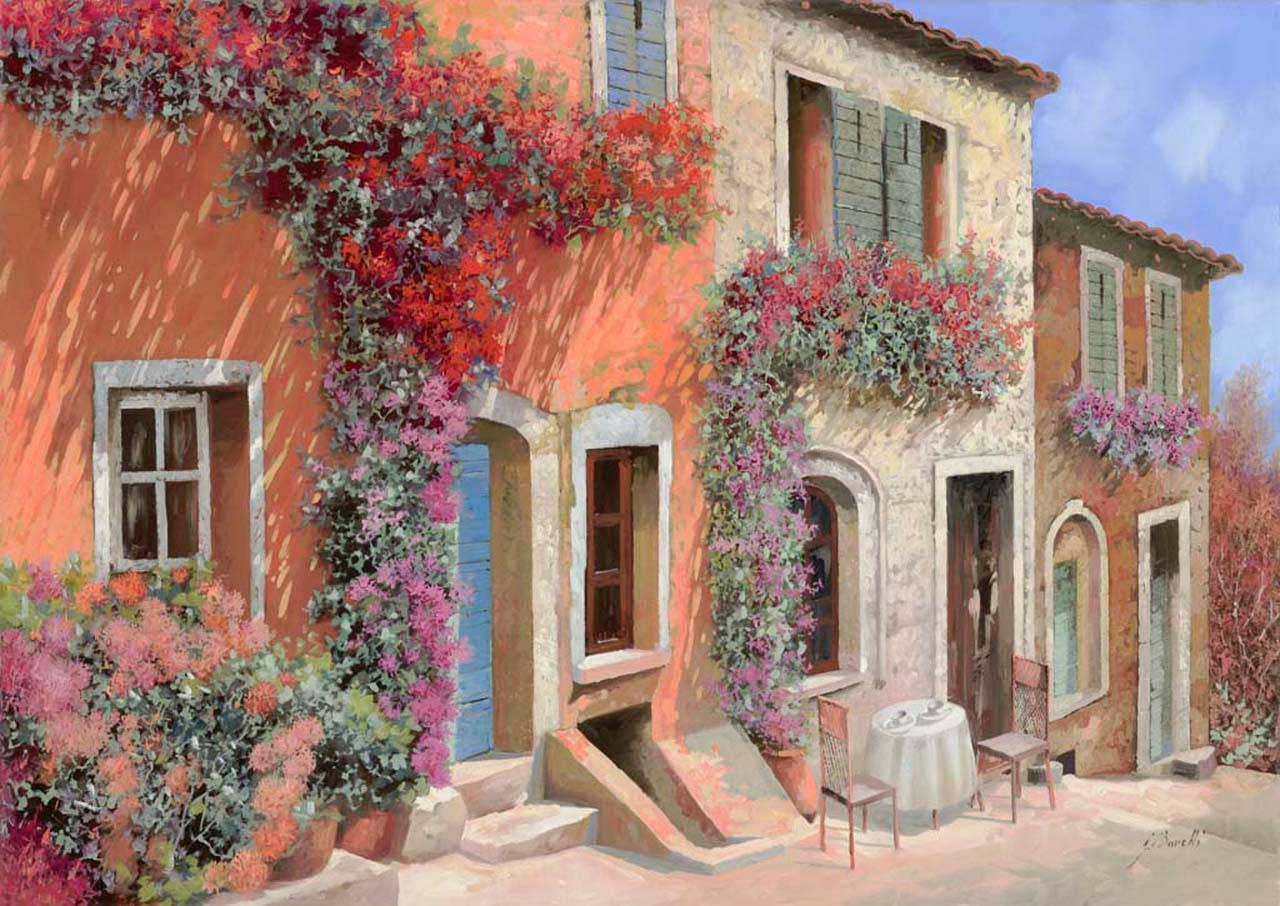 фотообои улочка солнечным утром 8-051