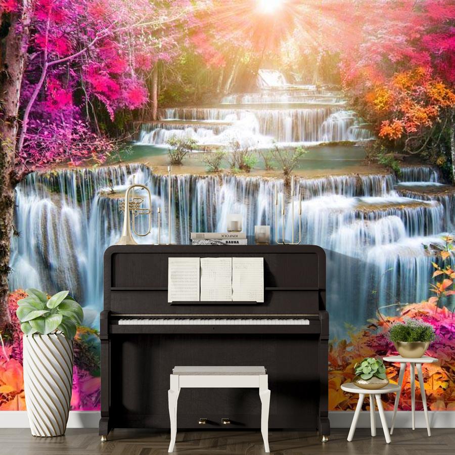 фотообои водопад и лучи солнца 9-867