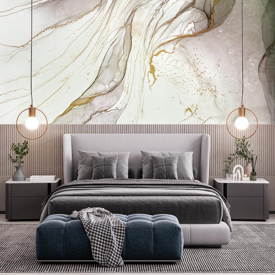 фотообои флюид арт майский зелёный 14-711