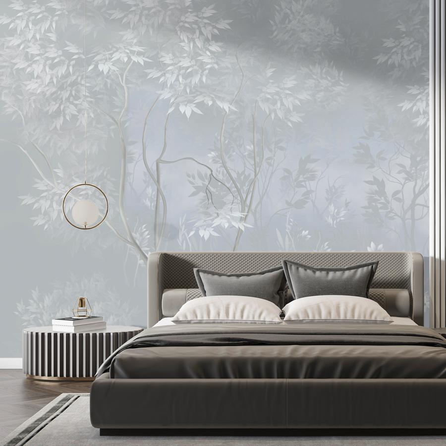 фотообои серебристый лес