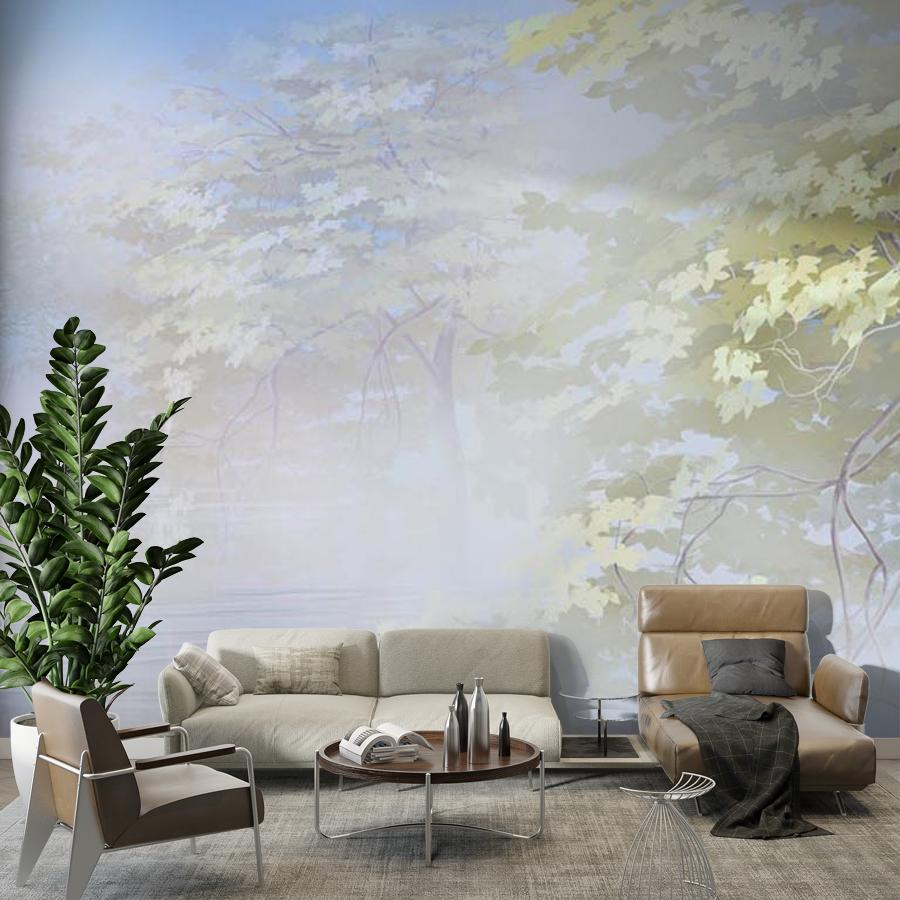 Фотообои фотообои дерево окутанное туманом 13-432