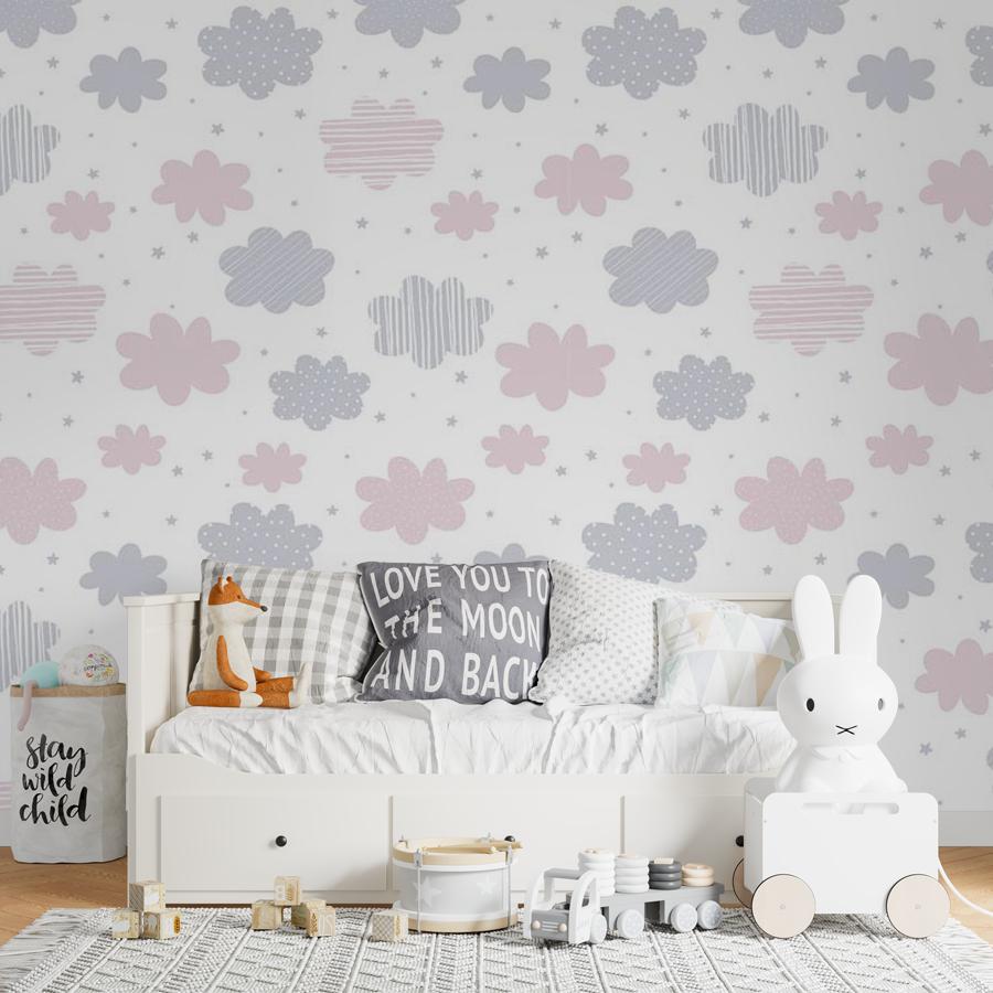 Фотообои и фотообои облака разноцветные 12-758