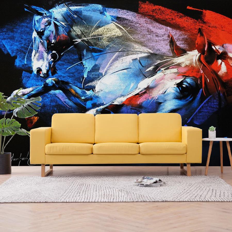 фотообои лошади абстракция 9-2060