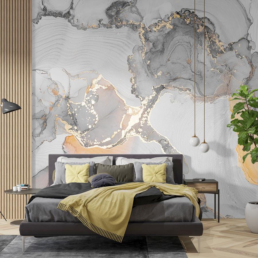 фотообои светло-серый флюид арт 9-1616