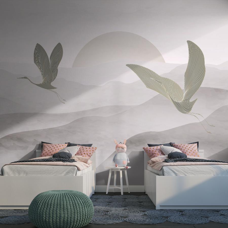 фотообои 3d горы в тумане 14-1262