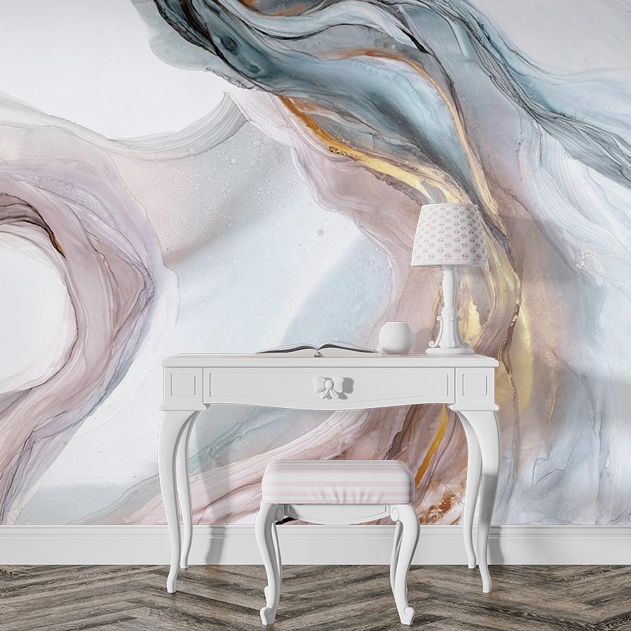 фотообои в спальню абстракция маслом 9-1843