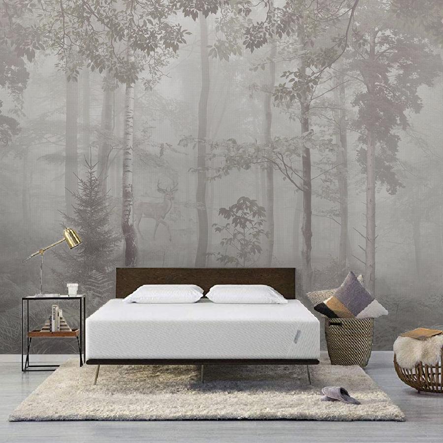 фотообои олень в туманном лесу 14-888