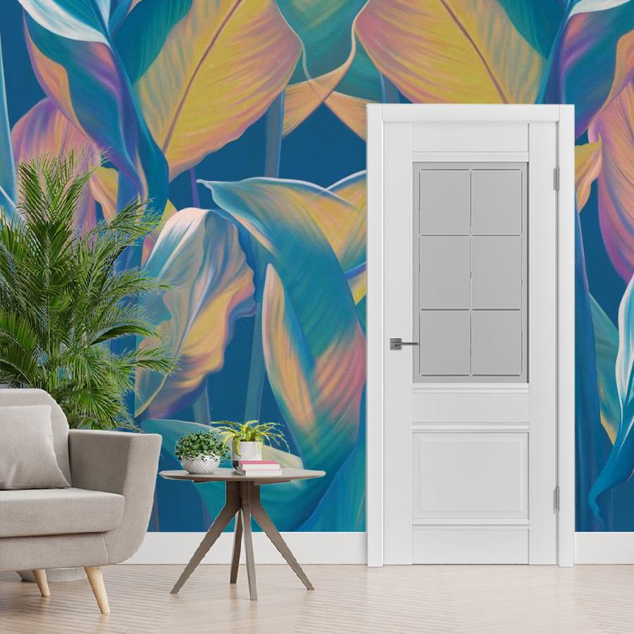 фотообои тропические растения живопись 10-958