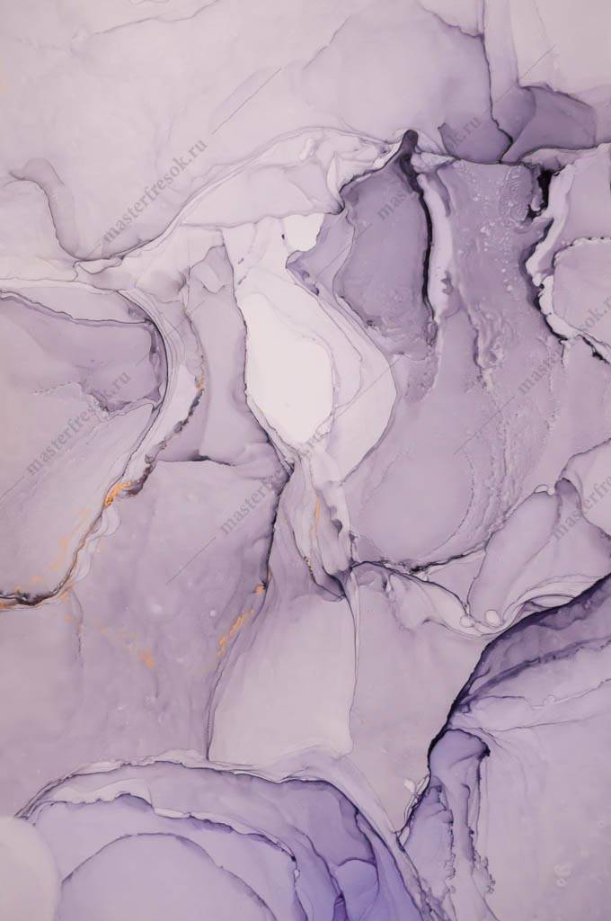 Фотообои Флюид арт фиолетовая абстракция